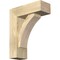 Ekena Millwork Thorton Block Rough Sawn Bracket w/ Offset Brace, Douglas Fir, 6"W x 16"D x 20"H BKT0604X16X20THR05RDF - alternate 1